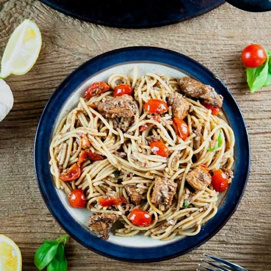 Balsamic Tomato Chicken Pasta