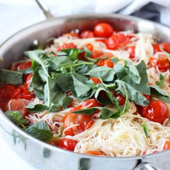 CHERRY TOMATO AND BASIL PASTA