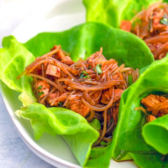 Spicy Asian Lettuce Wraps
