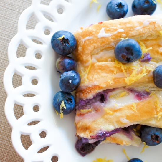 Blueberry Danish with Mascarpone