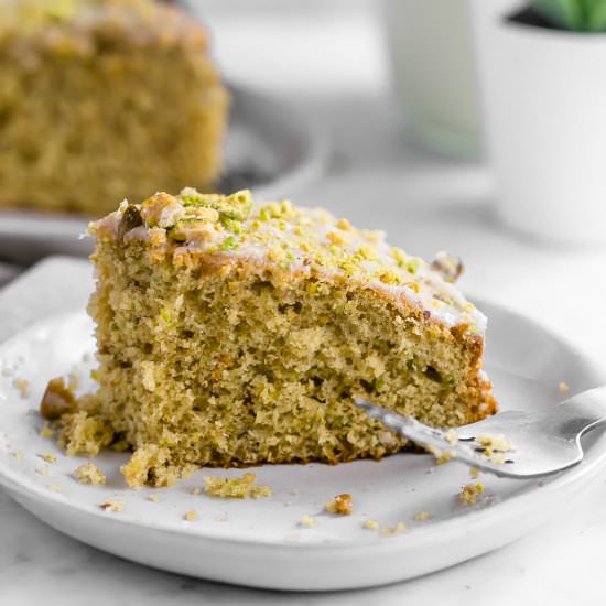 Pistachio Brown Butter Cake