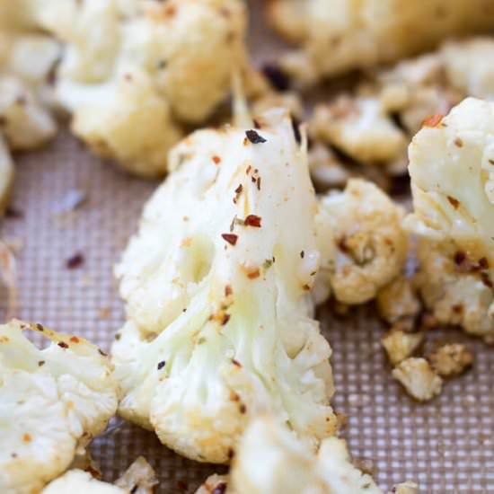 Spicy Roasted Cauliflower