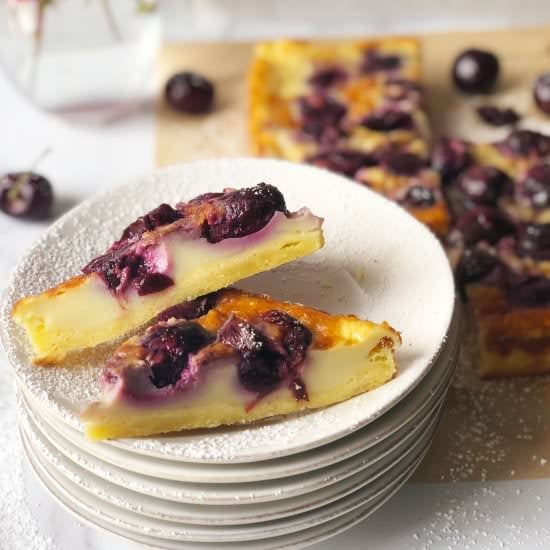 Cherry Clafoutis Bars
