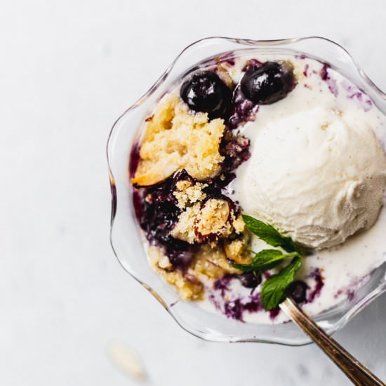 Blueberry Almond Crisp