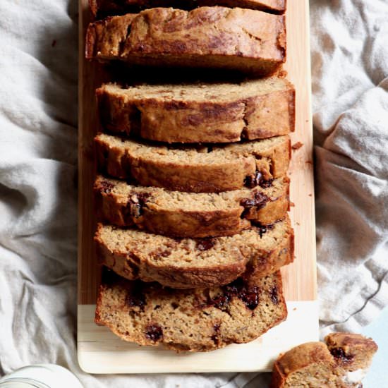 one bowl whole grain banana bread