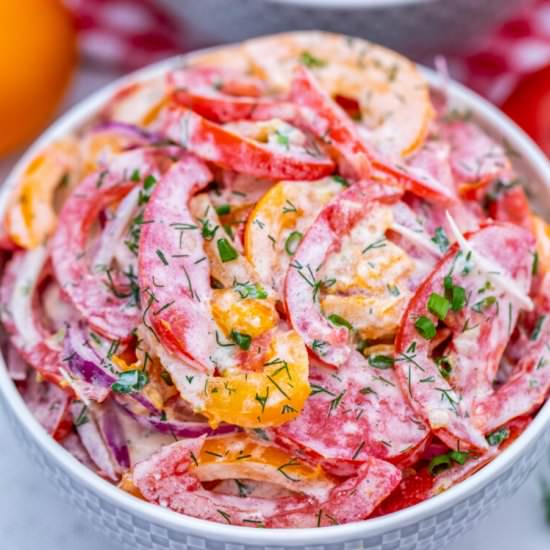 Creamy Tomato Salad