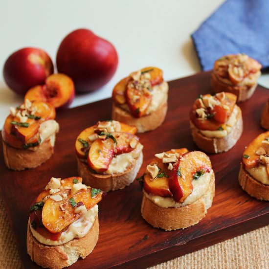 Nectarine Bruschetta