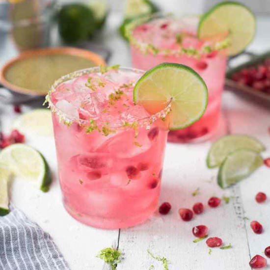 Pink Pom-Pom Margaritas