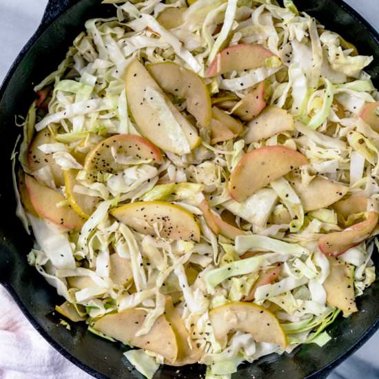 Braised Cabbage and Apple