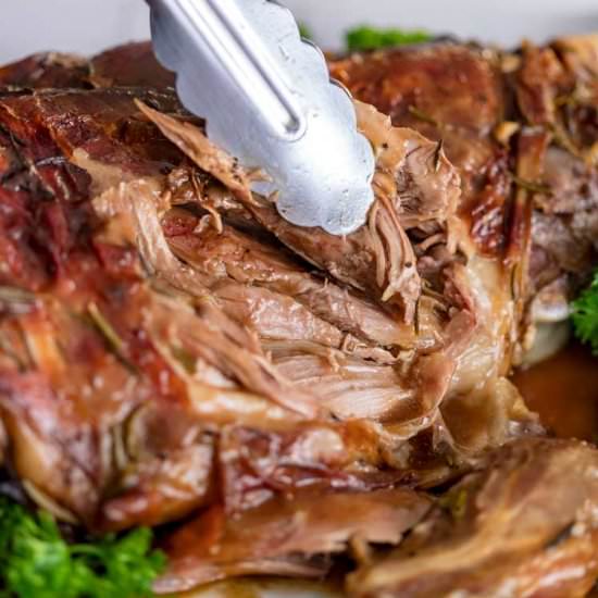 Slow Roasted Leg of Lamb