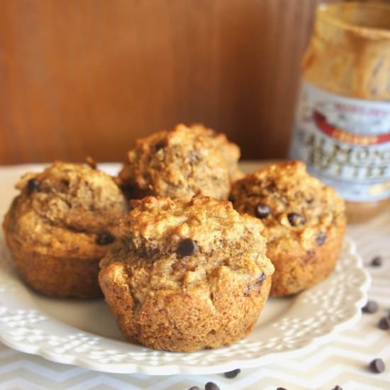 Banana Almond Butter Muffins