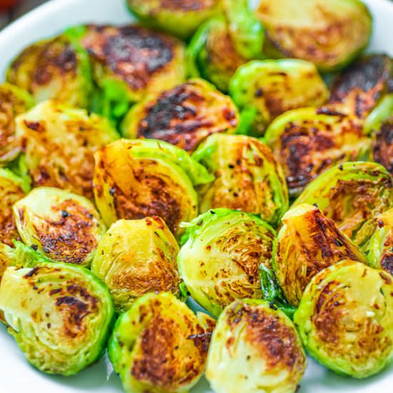 Pan Fried Brussel Sprouts