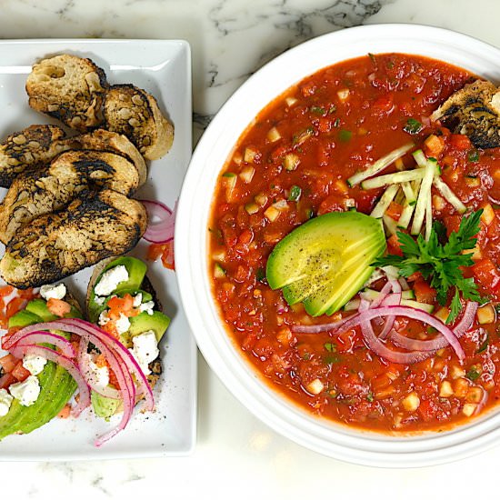 Roasted Jalapeno Gazpacho