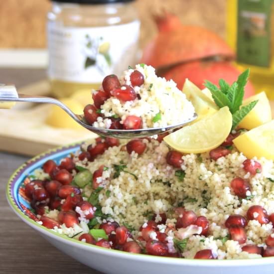 Pomegranate Pistachio Couscous