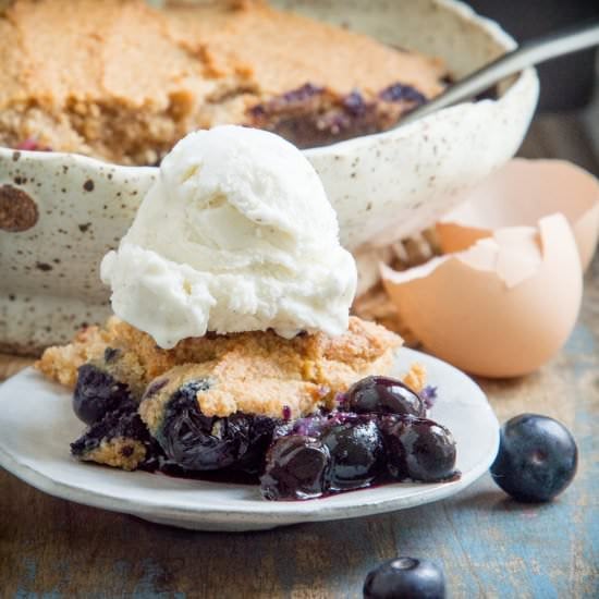 Low Carb Blueberry Cobbler