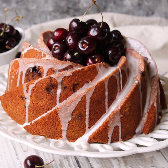 Cherry Amaretto Bundt Cake
