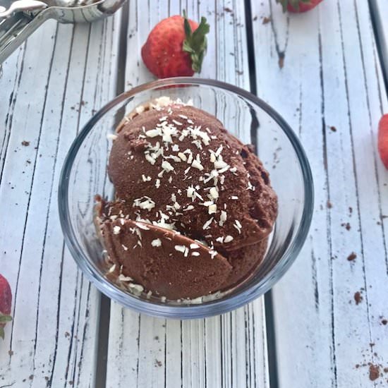 Chocolate Strawberry Nice Cream
