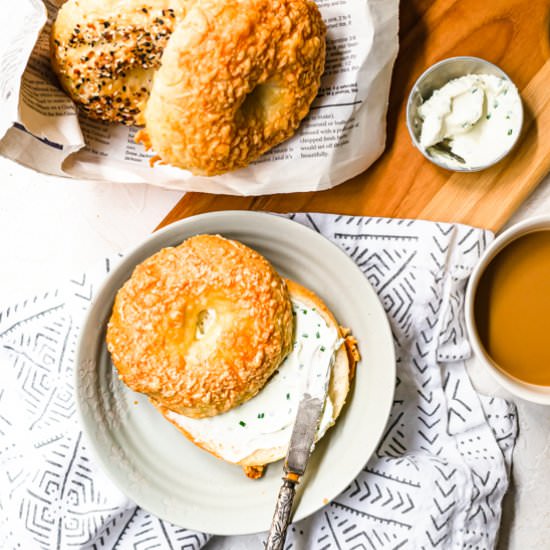 Homemade bagels