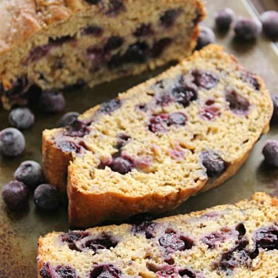 Brown Sugar Blueberry Quick Bread