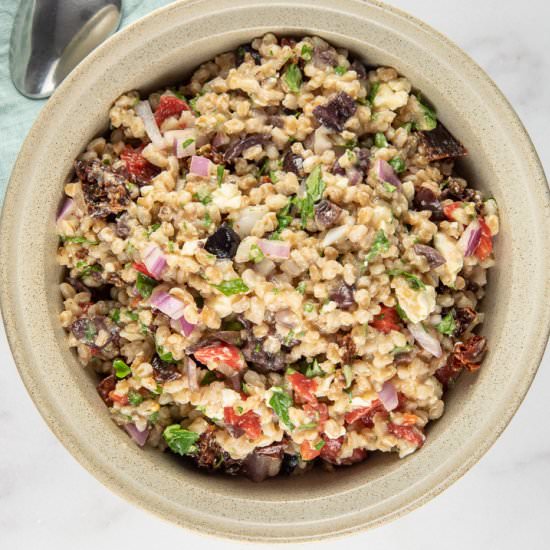 Farro Salad | Mediterranean Style