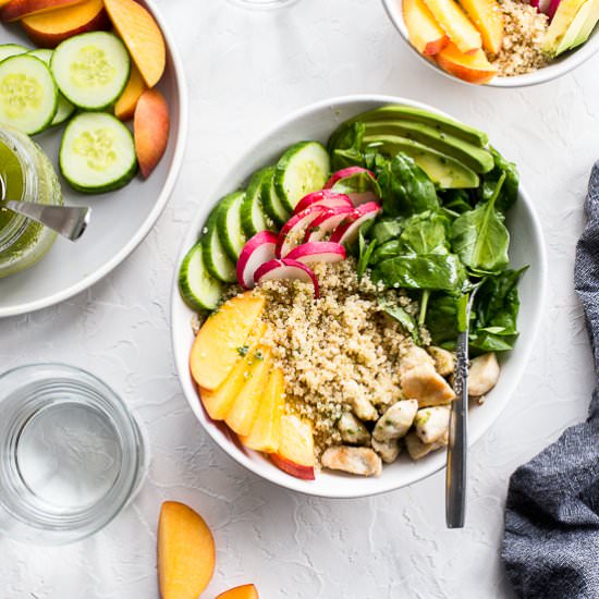 Chicken and Peach Quinoa Salad