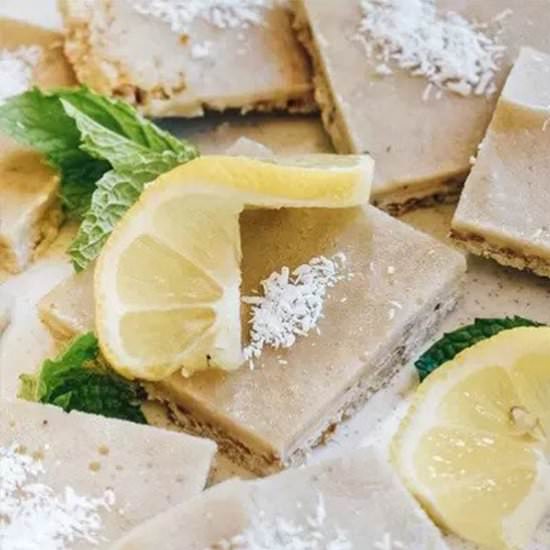 Lemon Ice Cream Slices