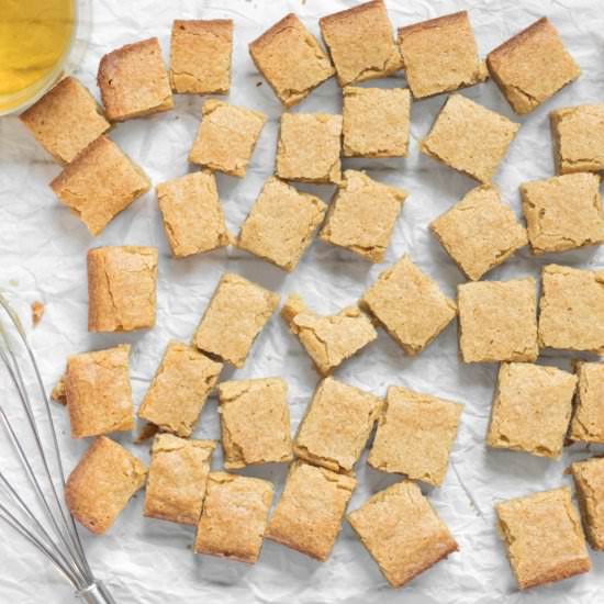 Boozy Bourbon Blondies