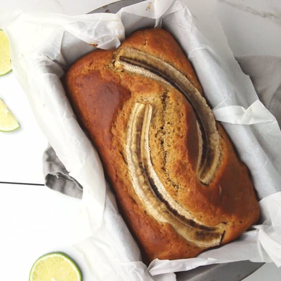Lime Coconut Banana Bread