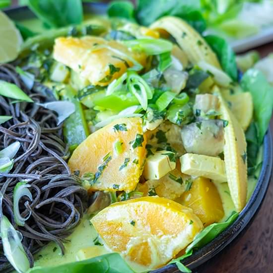 Soba Noodles, Vegetables Coconut G