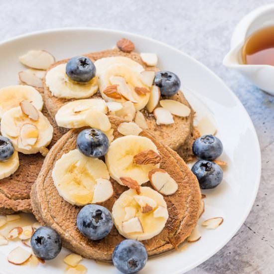 Gluten Free Banana Oatmeal Pancakes