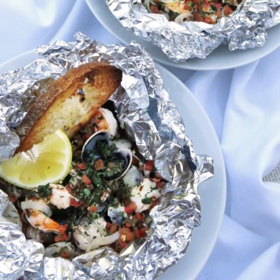 Grilled Seafood Packet