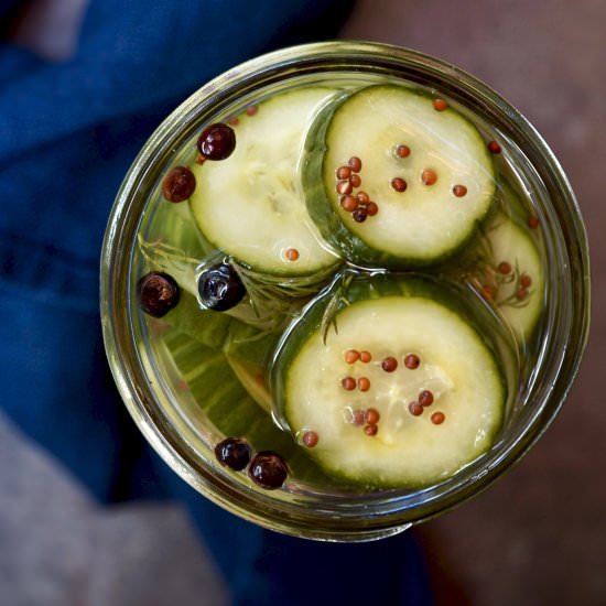 Scandinavian Pickled Cucumbers