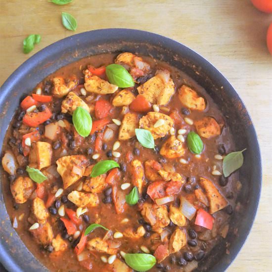 Chicken and Black Bean Stew