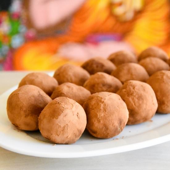 Sweet Potato Carob VEGAN TRUFFLES