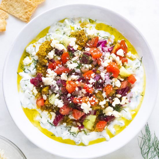 Mediterranean Yogurt Cucumber Dip