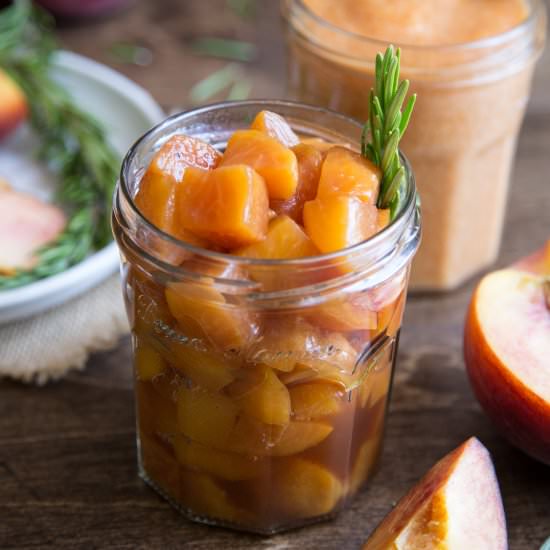 Honey Rosemary Peach Sauce