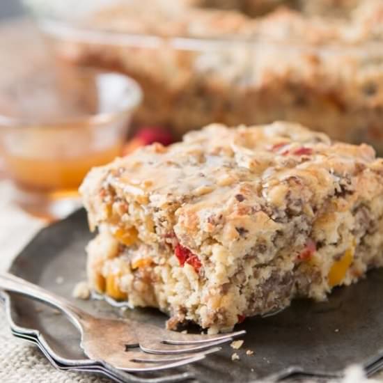 SOUTHERN SAUSAGE BREAKFAST CAKE
