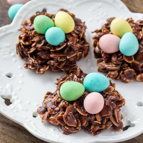 EASY EASTER NEST COOKIES
