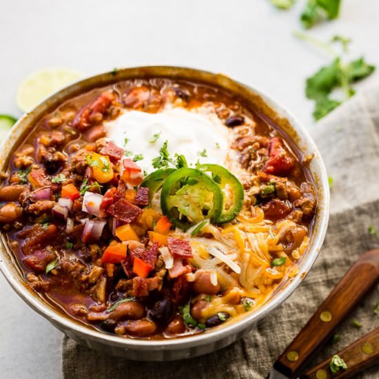 HEALTHY TURKEY INSTANT POT CHILI
