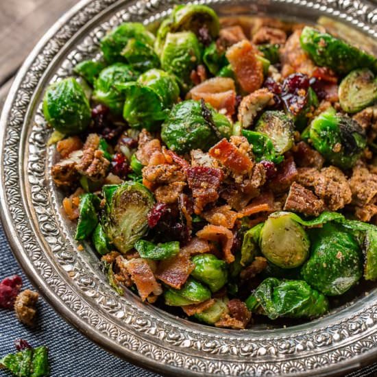 CANDIED PECAN BACON BRUSSELS SPROUT