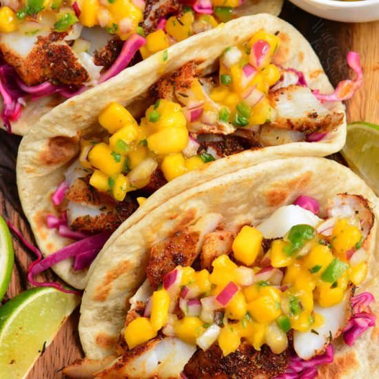 BLACKENED FISH TACOS