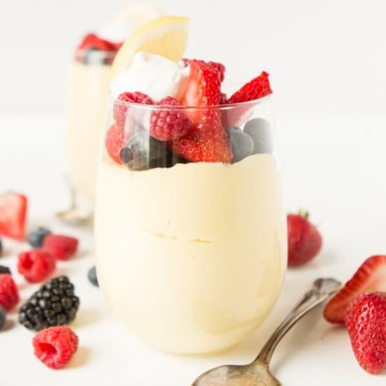 LEMON CHEESECAKE MOUSSE CUPS