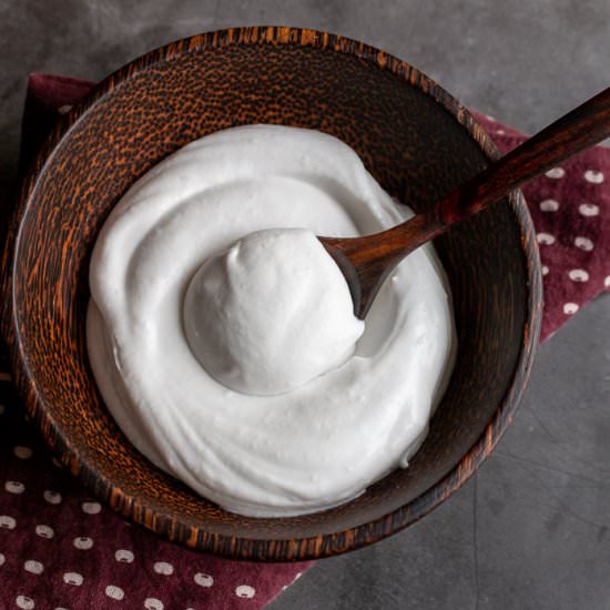 Homemade Coconut Whipped Cream