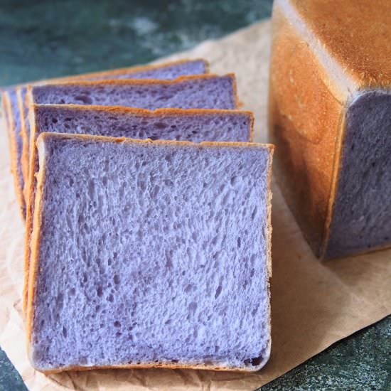Butterfly Pea Flower Sourdough Loaf