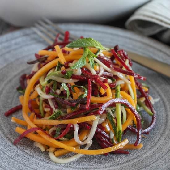Spiralized Veggie Noodle SalS