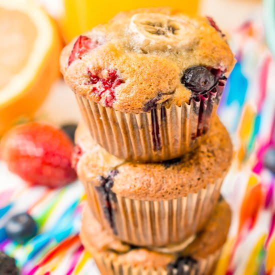 Banana Berry Muffins