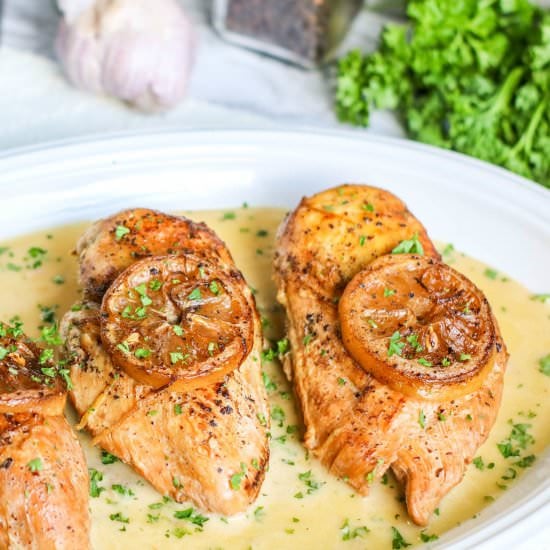 LOW CARB CREAMY LEMON CHICKEN