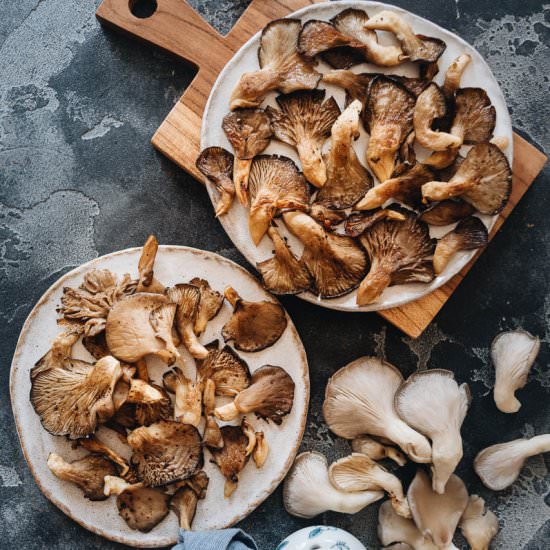 Roasted Oyster Mushrooms