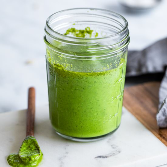 Spinach Basil Pesto Sauce