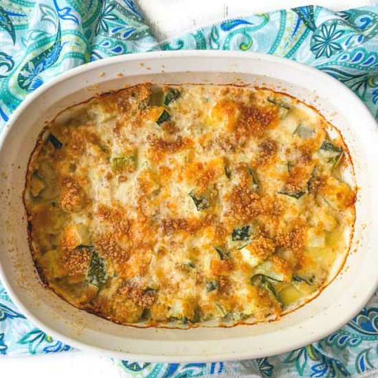 Low Carb Zucchini Au Gratin